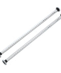 Two Pack Sliding Glass Door Security Bar Adjustable White Extends 27 To 43 Inches For Extra Home Security Locking Your Door Easy Install