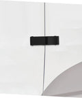 Two Piece Flexible Draw Latch For Boat Compartments And Automotive Storage Cabinets Replacement Lock attached to white surface
