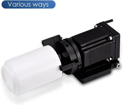 D70 Pro-Grade Rotary Axis Attachment for Fiber Laser Engravers With 70mm Rotating Shaft And 3 Jaw Rotary Chuck Stepper Motor, side view