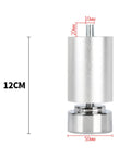 4x Adjustable Metal Furniture Legs 12cm Heavy Duty Alloy Sofa Bed Table Feet Anodized Aluminum For Wardrobes Coffee Tables Cabinets With Rotating Base 0 To 8mm Leveling Non Slip Base