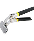 Sheet Metal Bending Pliers Hand Seamer with Wide Jaw 80mm Elbow 80mm and Straight 150mm in black ergonomic grip