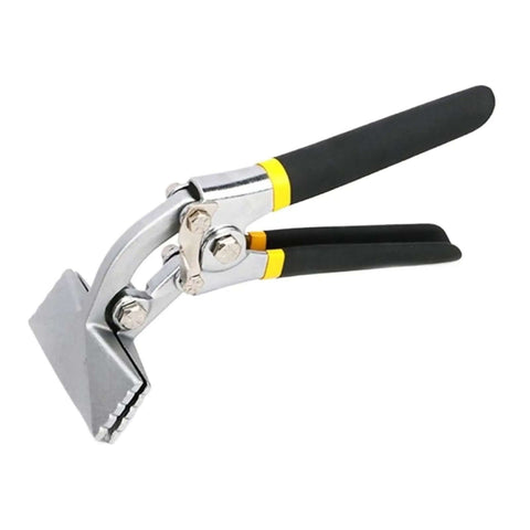Sheet Metal Bending Pliers Hand Seamer with Wide Jaw 80mm Elbow 80mm and Straight 150mm in black ergonomic grip