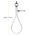 HARFINGTON Spring Joint Caliper, 10-inch steel outside caliper for wood turning (front view)