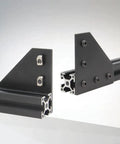 Beefy 90 Degree L Shape Corner Bracket Plate Set For 3030 Aluminum Extrusion Profiles With 5 Holes Includes M6x10mm Screws Black Finish