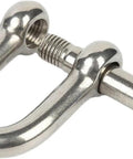 304 Stainless Steel D Type Shackle Bow U Type Lifting Ring M16 1 Piece With M4 M5 M6 M8 Pin Set For Marine Hoisting Rigging And Home DIY Tools Beefy Built Tough Corrosion Resistant