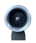 Front view of 3D Printed Turbofan Engine Model Kit With Functional Nacelle Thrust Reverser Finished Display Version For Hobbyists And Gearheads.
