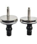 Two Pack Stainless Steel Toilet Hinges Top Fix Replacement Mountings For Bathroom Toilet Furniture Easy Install With Quick Fitting Durable Hardware For Smooth Operation front view