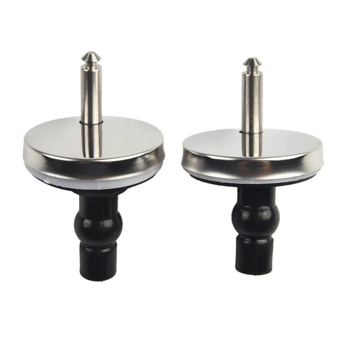 Two Pack Stainless Steel Toilet Hinges Top Fix Mountings Replacement Quick Fitting For Toilet And Bathroom Furniture