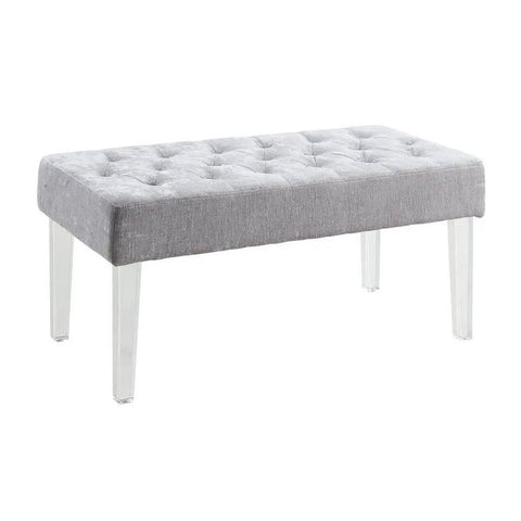 Clear Lucite 15 Inch Tapered Furniture Legs 4 Piece Set For Benches Cabinets And Tables Slick Modern Replacement Legs