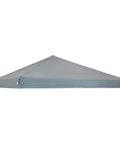 Side view of gray 10x10 Canopy Replacement Top for Pop Up Shelter Heavy Duty PU Coated 150D Oxford Fabric in Gray Replacement Shade Roof
