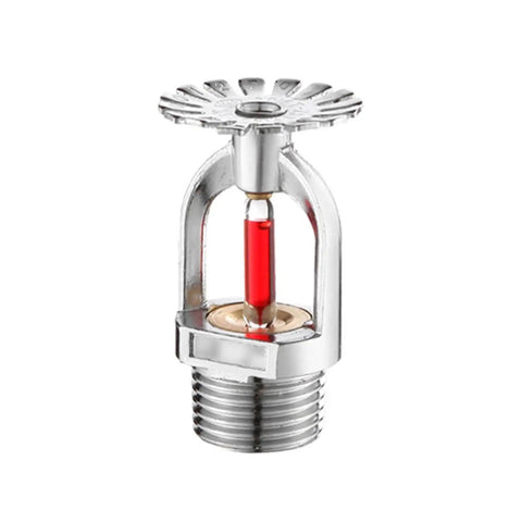 Bulletproof Fire Sprinkler Head Featuring Quick Response Brass Body And Automatic 68 Degree C Thermal Trigger For Zero Fuss Dn15 Pendent Mounting, chrome finish.