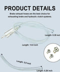 Two Pack Brake Bleeder Hose With One Way Check Valve For Motorcycle Clutch And Brake Bleeding Tool; hose and valve detail