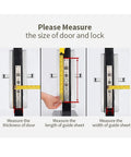 Hella Secure Fingerprint Smart Door Lock With Keyless Code Card And Mechanical Key Backup Waterproof Outdoor Biometric Electronic Deadbolt measuring instructions.