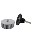 2 Inch Roloc Bristle Disc With 120 Grit For Metal Cleanup And Grime Busting Finish Removal, 6mm Shank, Abrasive Coating Removal Disc
