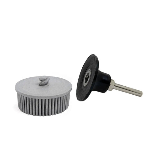 2 Inch Roloc Bristle Disc With 120 Grit For Metal Cleanup And Grime Busting Finish Removal, 6mm Shank, Abrasive Coating Removal Disc