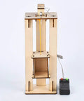 Hands-On DIY Electric Elevator Lift Kit For Kids Science And STEM Learning, Wooden Model For Self Assembly, Fun Educational Engineering Toy That Teaches Lifting, Pulley Systems, And Creative Problem Solving, wooden lift kit with remote