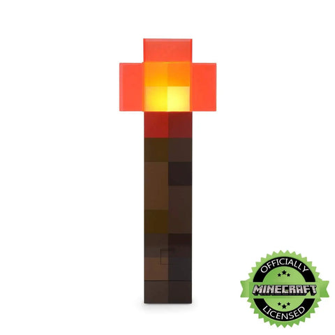 Redstone Torch LED Lamp 12.6 Inch USB Rechargeable Nightlight For Gaming Setup Cosplay And Roleplay Orange Official Collectible Desk Light For Home Decor standing upright