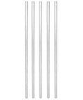 Heavy Duty Badass Stainless Steel D Shaft Motor Coupler Compatible With FRC FTC VEX Robotics 5 Pack showing four sleek steel shafts.