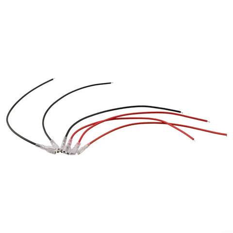 Essential 30Pcs Female Spade Connector Kit For Splicing Car Audio Wiring Harness Repair With Tinned Copper Terminals In 2.8mm And 4.8mm Sizes Perfectly Red Or Black Nylon Insulation For Quick Electrical Work, red and black insulated wires with crimp terminals