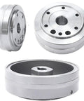 Heavy Duty Flywheel Rotor Replacement For 2002 To 2008 400 CC Snowmobile 2X4 And 4X4 Models showing top and side views.