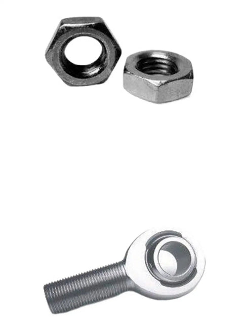 Rock Solid Steel Left Hand Thread Male Rod Ends M16 X 2.0 Pair Of Precision Heim Joints for Suspension Steering Link Upgrades.