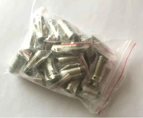 Beefy Flexible Shaft Coupler With Coiled Steel Springs 2 Pack packaged in a clear bag, showcasing multiple steel couplers.