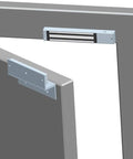 Heavy Duty Magnetic Lock With 600 Lbs Holding Force For 12V Access Control 5 Wire Output And LED Status Z And L Brackets Installed