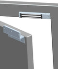 Heavy Duty Z And L Bracket For 600 Lbs Electromagnetic Door Lock on metal door
