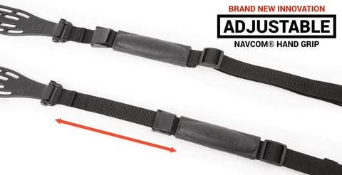 Air Rifle Sling Narrow With Adjustable Grip And Quick Detach Swivels In Camo Breathable Air Web Pattern For Comfortable Shoulder Load Distribution Narrow Profile That Fits Your Carry Style Built With LimbSaver Materials close-up view showing adjustable features.
