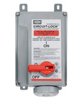 Built Like A Tank Heavy Duty Industrial Pin And Sleeve Mechanical Interlock Receptacle For 100 Amp 3 Phase 480 Volt grey power plug with red switch.