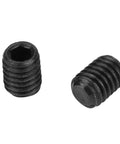 Two black metal set screws for Rotatable Universal Joint Shaft Coupling 0.5x0.9x2.2 Inch Metal U Joint for DIY projects and machinery.