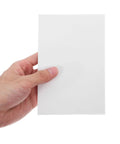 Hand holding one sheet of 160 Sheets 4x6 Inch Waterproof Synthetic Paper Shipping Labels With Ample Writing Space For Easy Organization