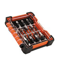 8 Piece Drill Tap Tool Kit For Aluminum Brass Copper Plastic And Mild Steel, Tap Deburr And Drill In One Step, in case
