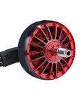 Close-up view of a red Beefy Brushless Motor 1300KV And 1800KV For FPV Drones 2 To 6S 7 To 8 Inch Long Range And Racing Quadcopters
