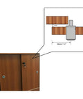 Real Deal Push Plunger Drawer Locks Built Dang Tough With Wear Proof Chrome Plated Zinc spring latch, 38mm installation diagram.