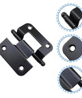 Heavy duty cabinet hinges set of black metal hinges for doors