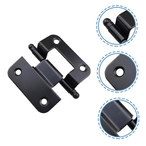 Heavy duty cabinet hinges set of black metal hinges for doors