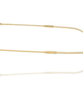 Side view of Aviator Reverse Sunglasses With Gold Frame And Dark Green Lenses 59 mm featuring thin metal arms and sleek design