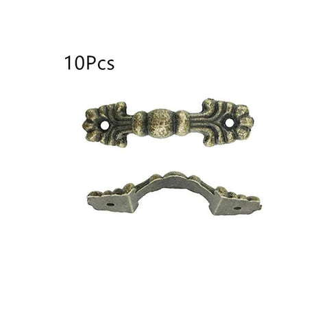 Arch Shape Door Pull Handles Bronze Tone Zinc Alloy 1.6x0.4 Inch With 2mm Holes And 1.2 Inch Center Distance Set Of 10 Durable Hardware For Doors Cabinets Drawers Jewelry Boxes