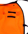 Hi Vis Safety Orange Apron Style Chainsaw Chaps Type A Frontal Protection 5 Layer Chain Stopping Protective Fiber UL Certified ASTM F1897 20 OSHA 1910 266 with pockets