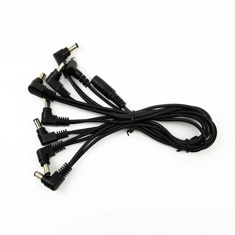 1 To 8 Way Daisy Chain Guitar Pedal Power Cable For 9V Supply Power Up Eight Effects At Once High Conductivity Copper Core Durable