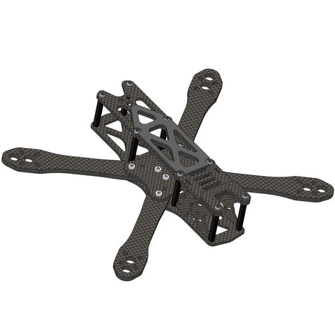 Sturdy Stretch X FPV Frame Kit For 5/6/7 Inch Drones, carbon fiber frame, top view showing durable structure