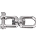 Heavy Duty 304 Stainless Steel Swivel Circle Snap Rolling Shackle 10mm Size for secure truck hauling.