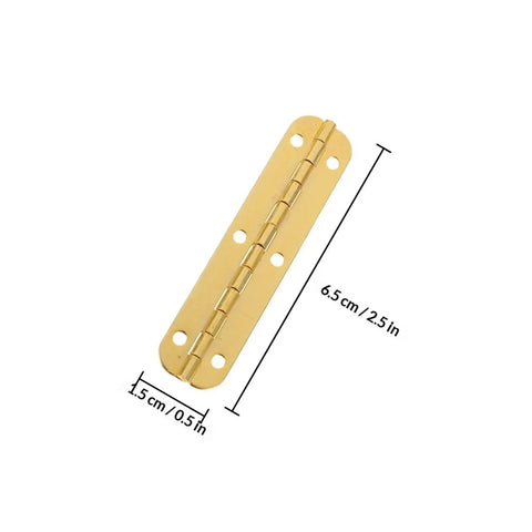 Heavy Duty Piano Hinges Set 10 Pcs Mini Size For Wood Jewelry Box Cabinet Door Display Case DIY Projects Durable Steel With Smooth Operation