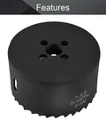 Bi-Metal hole saw 81mm diameter for 3.2 Inch Hole Saw With 0.4 Inch Hex Shank Bi Metal HSS Cutter For Galvanized Steel Pipe 1.6 Inch Cutting Depth M42 Bi Metal Construction Built Tough Drill Bit For Metalworking And DIY Projects displayed with HSS marking.