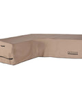Left Facing L Shaped Outdoor Sofa Cover Waterproof For 6 Seater Sectional Couch 85 Inch Wide Left Side And 110 Inch Back Length 600D Polyester