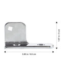 Build Tough Stainless Steel Freezer Door Hinge Replacement For 35mm Household Fridge and Display Cabinet with dimensions 3.85 in by 1.97 in.
