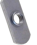 Heavy Duty 3/8 16 Spot Weld Nuts Packed With Double Tab Center Hole Config For Sheet Metal Jobs, Tough Low Carbon Steel Hardware Offering No Sweat Install And Rock Solid Torque Retention, Reliable Ten Piece Lot - close-up of a single nut with threaded hole