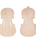 Handcrafted Unfinished Violin Parts Kit With Spruce Front Panel Topboard And Maple Backboard for 3/4 Violins, ideal DIY upgrade