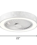 Low Profile Ceiling Fan With Light And Remote Control, Modern Flush Mount Smart Fan With 3 Light Color Modes And Multiple Speeds